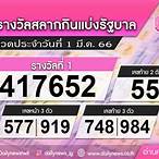 ตรวจลอตเตอรี่ 1 มีนาคม 2566